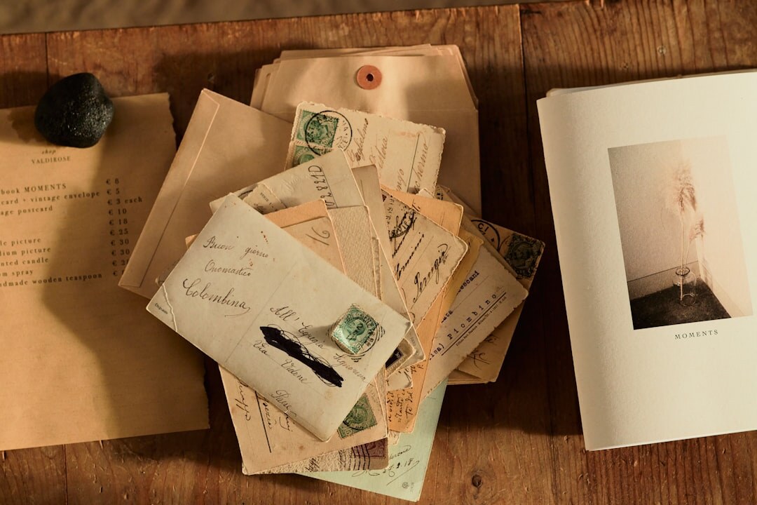 mystery author writing notes